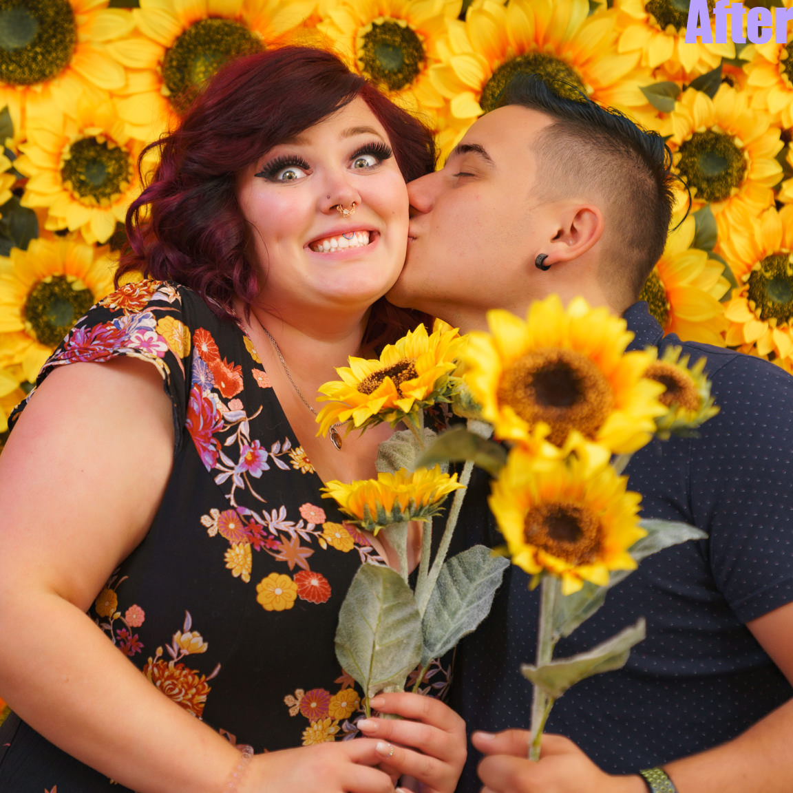after edit-couple with sunflowers